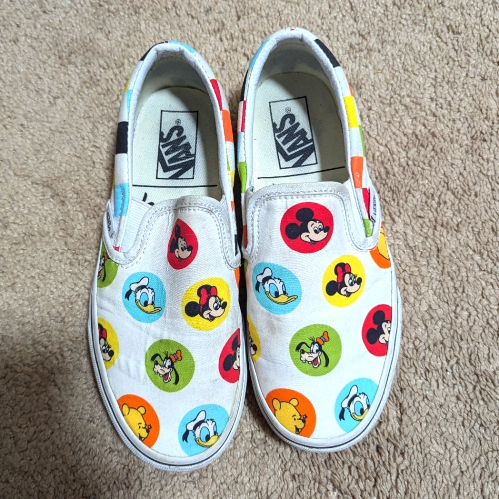 Vans x Disney Classic Slip On Character Button Print
